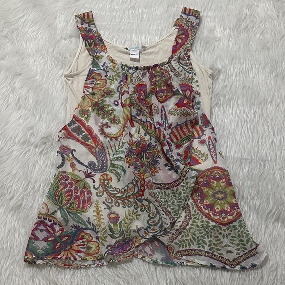 Desigual Multicolor Paisley Tank Top - Picture 1 of 7